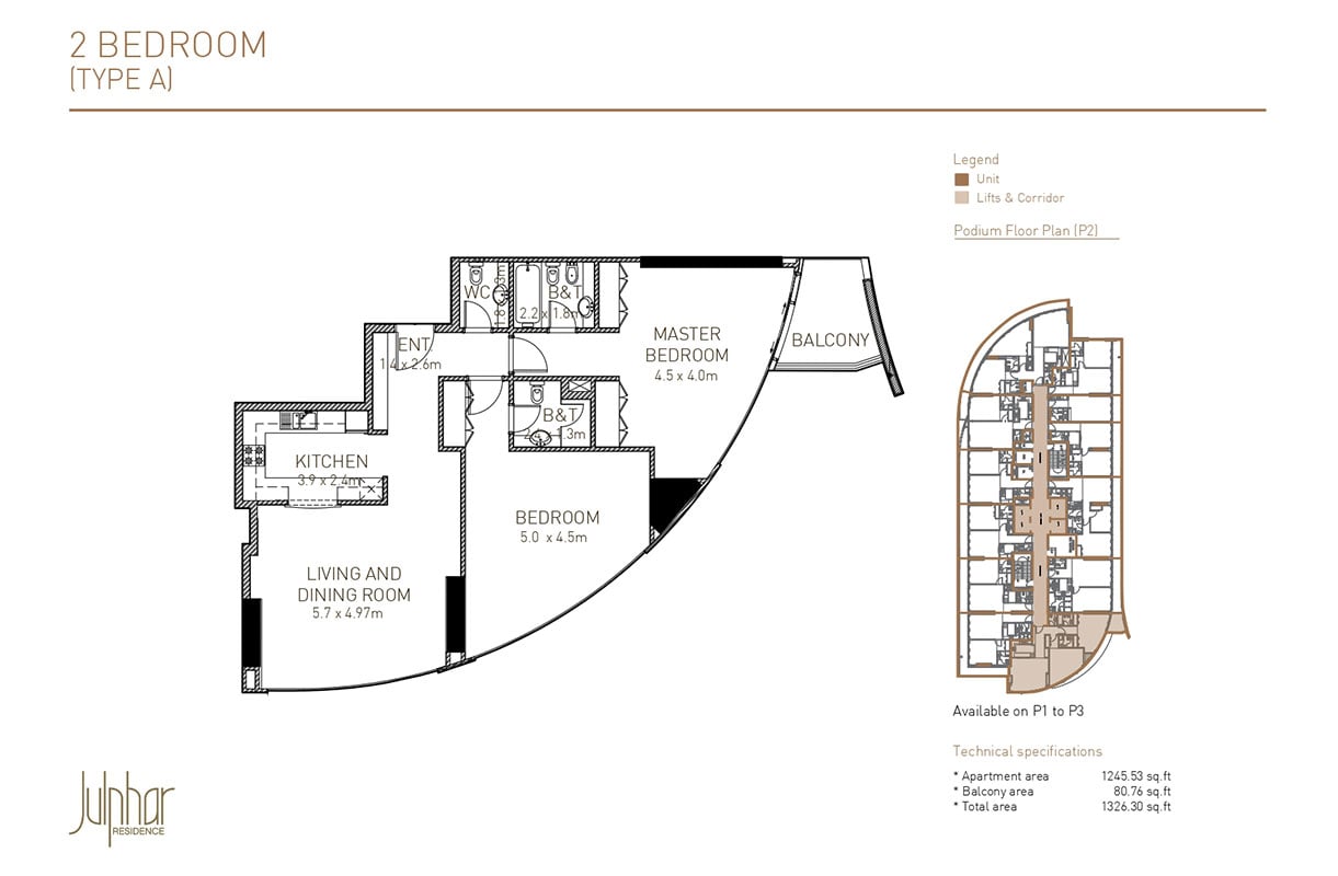 Julphar Residence floor plan 4