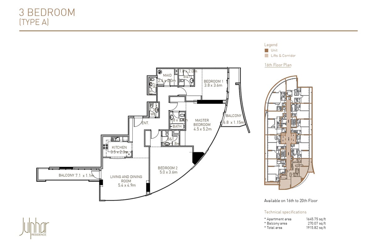 Julphar Residence floor plan 5