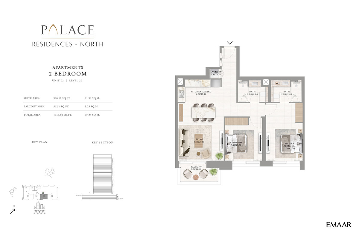 Palace Residences North floor plan 2