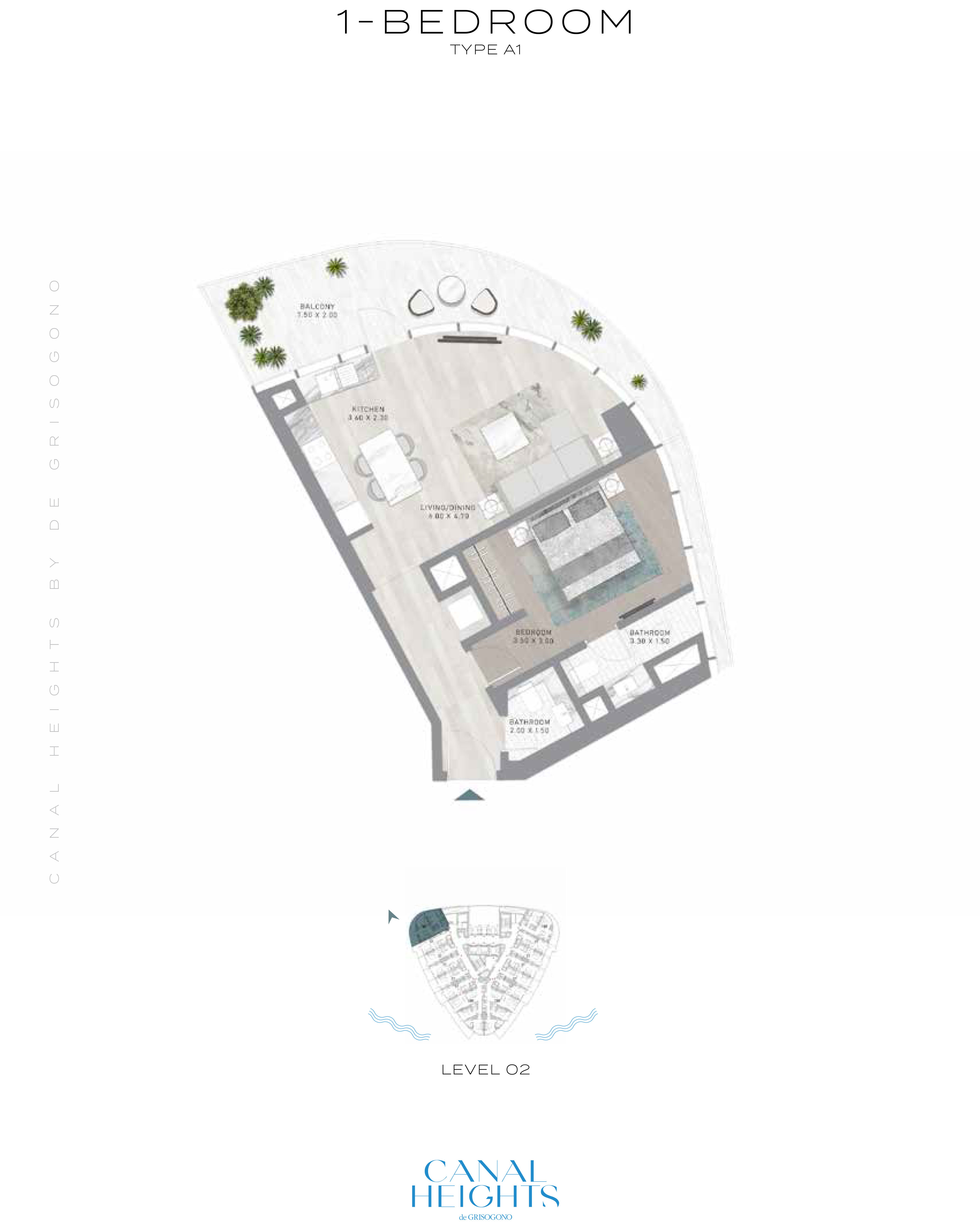 Damac Canal Heights floor plan 2