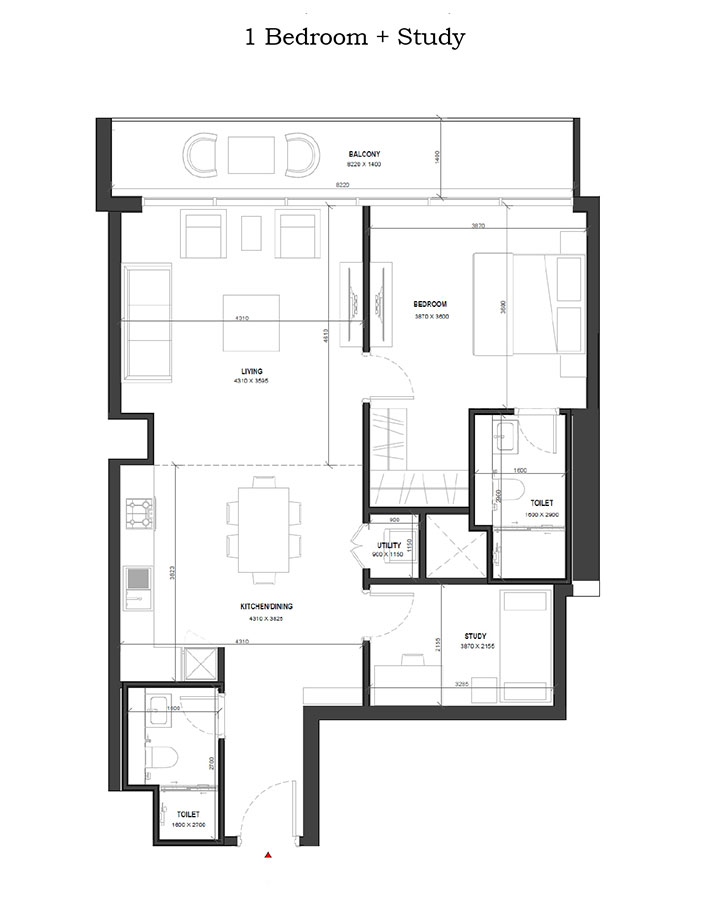 Sobha Verde JLT floor plan 1