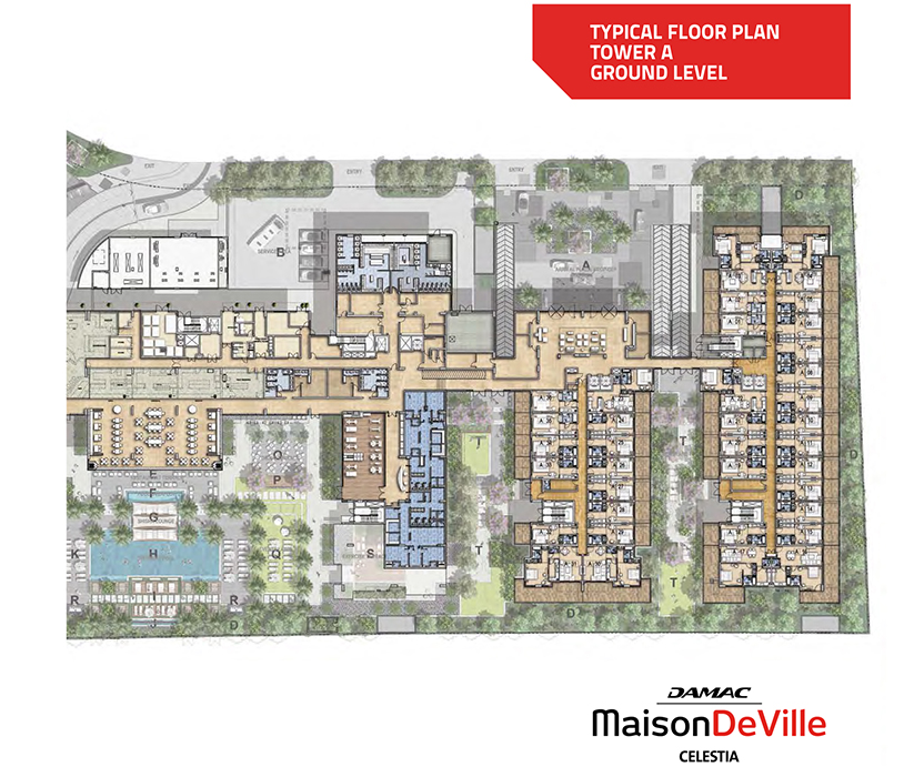 Damac Celestia Apartments floor plan 1