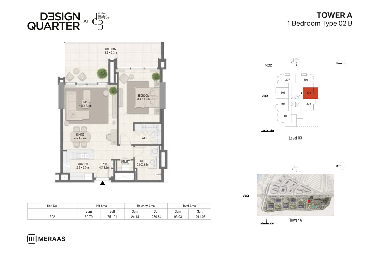 Design Quarter at D3 floor plan 1