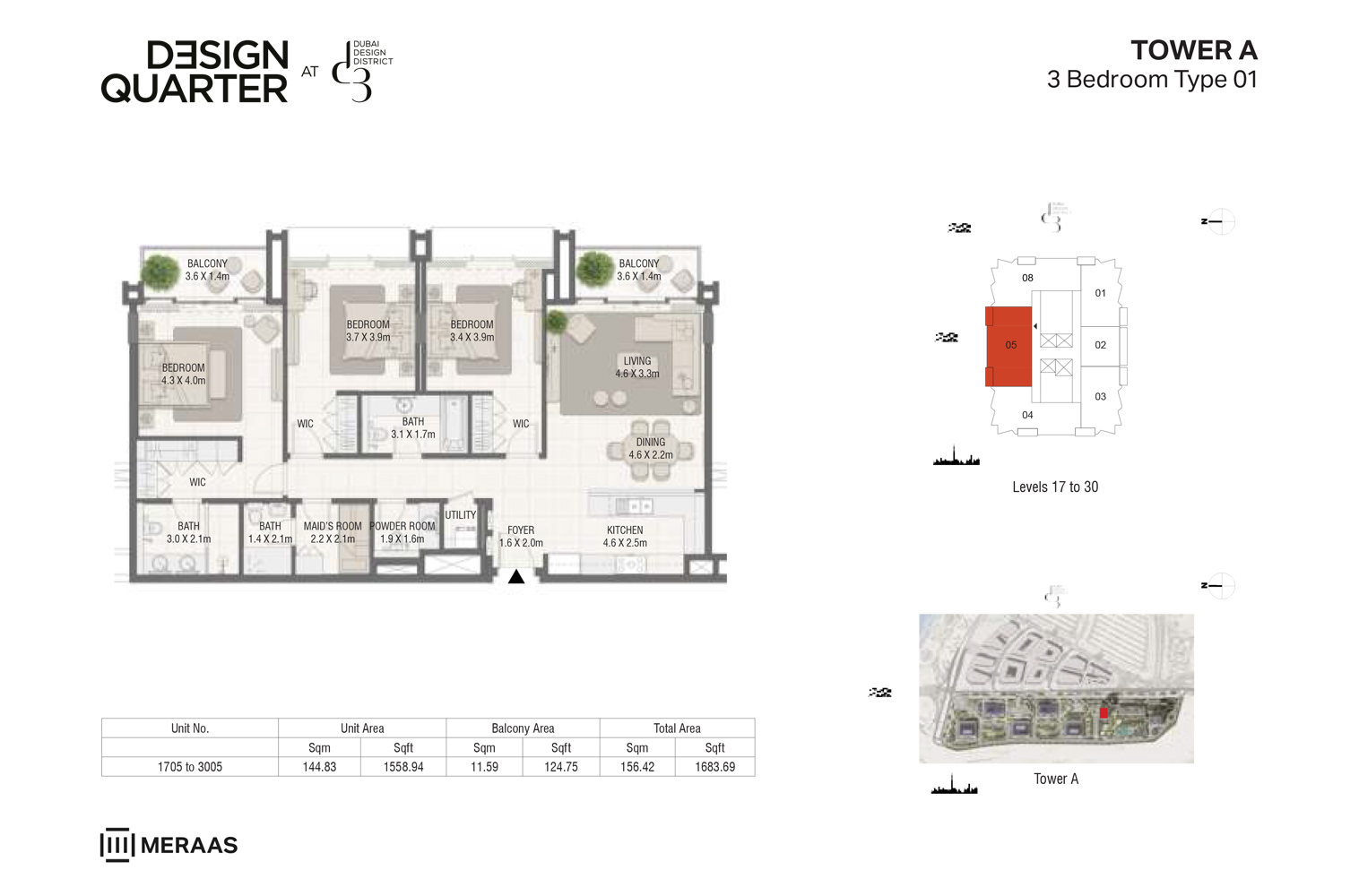 Design Quarter at D3 floor plan 3
