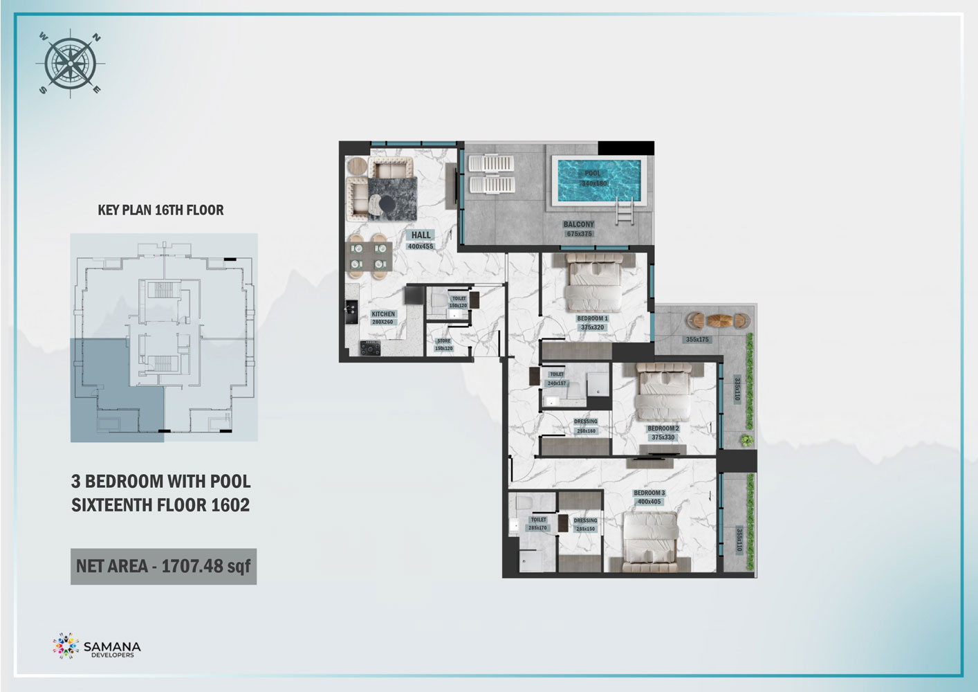 Samana Waves Phase 2 floor plan 6