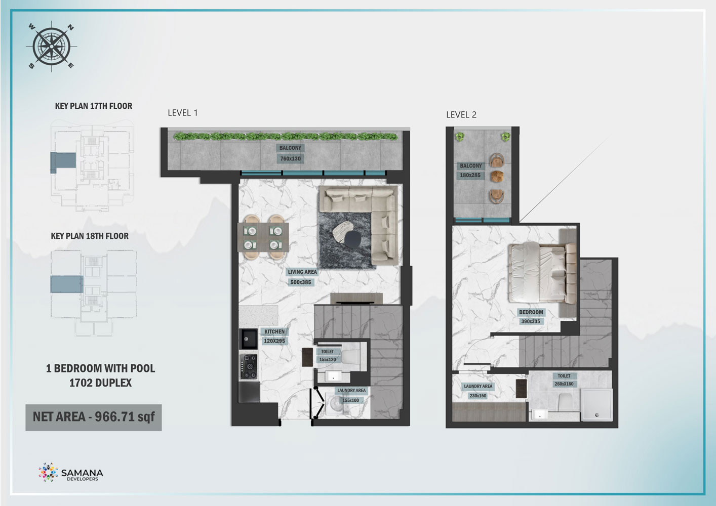 Samana Waves Phase 2 floor plan 3