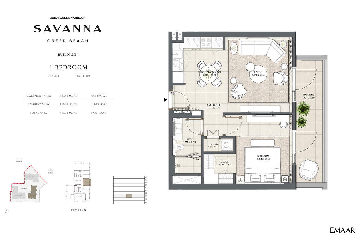 Savanna at Creek Beach floor plan 1