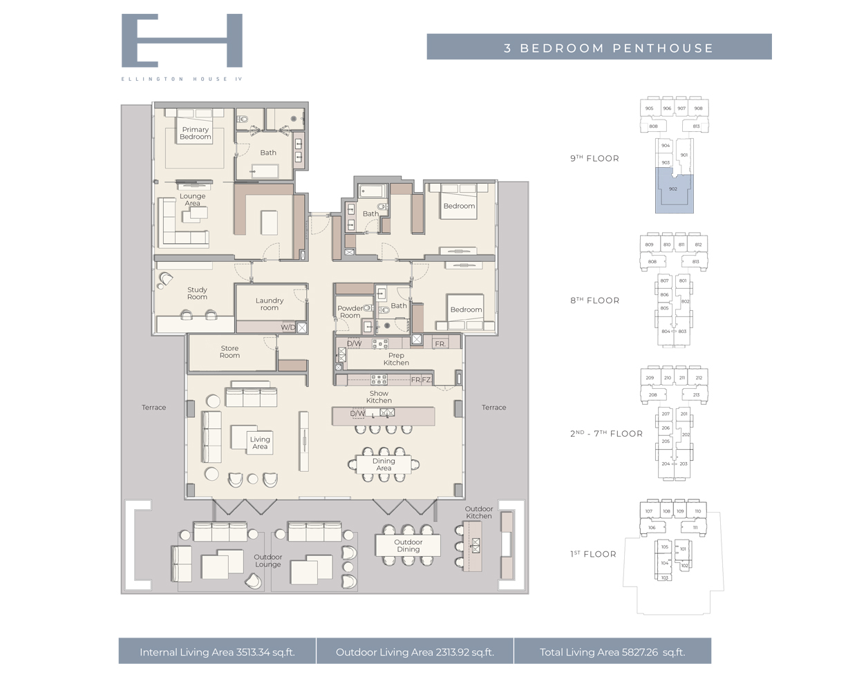 Ellington House IV floor plan 6