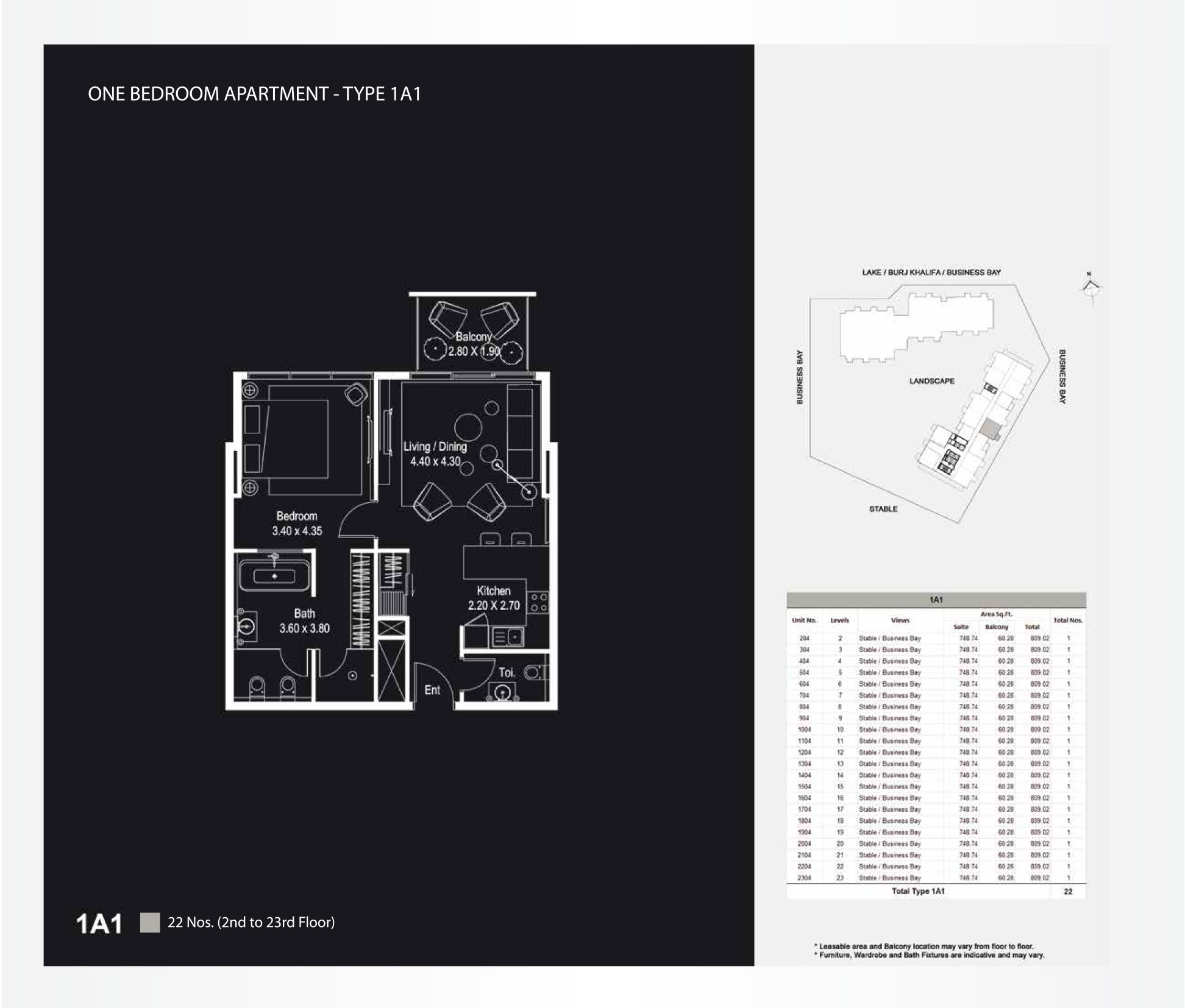 The Atria Business bay floor plan 2