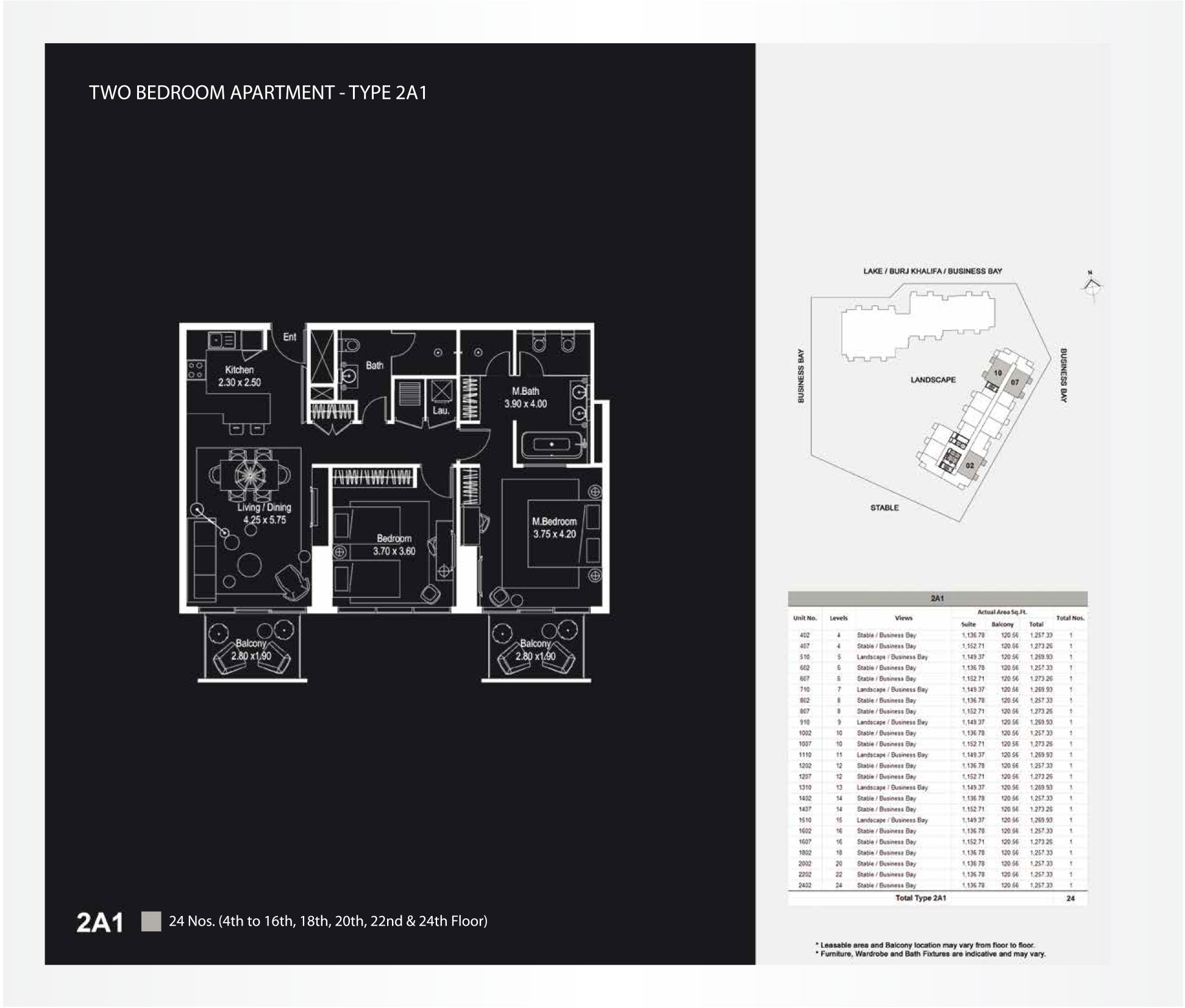 The Atria Business bay floor plan 3