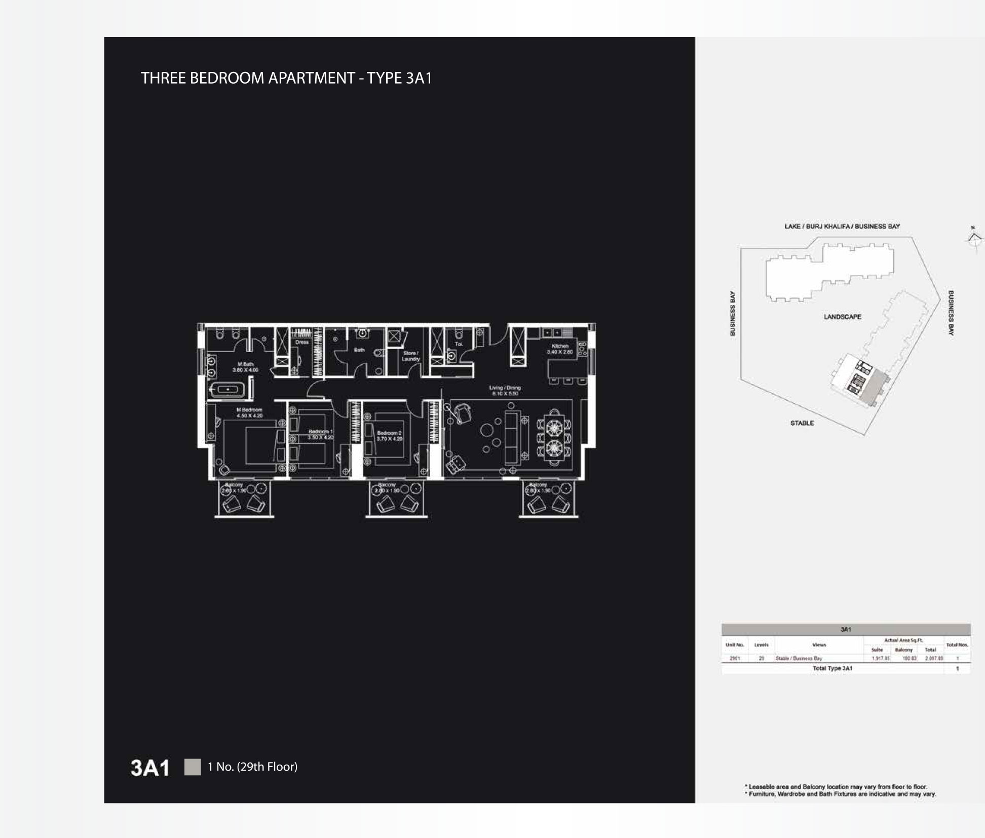 The Atria Business bay floor plan 4
