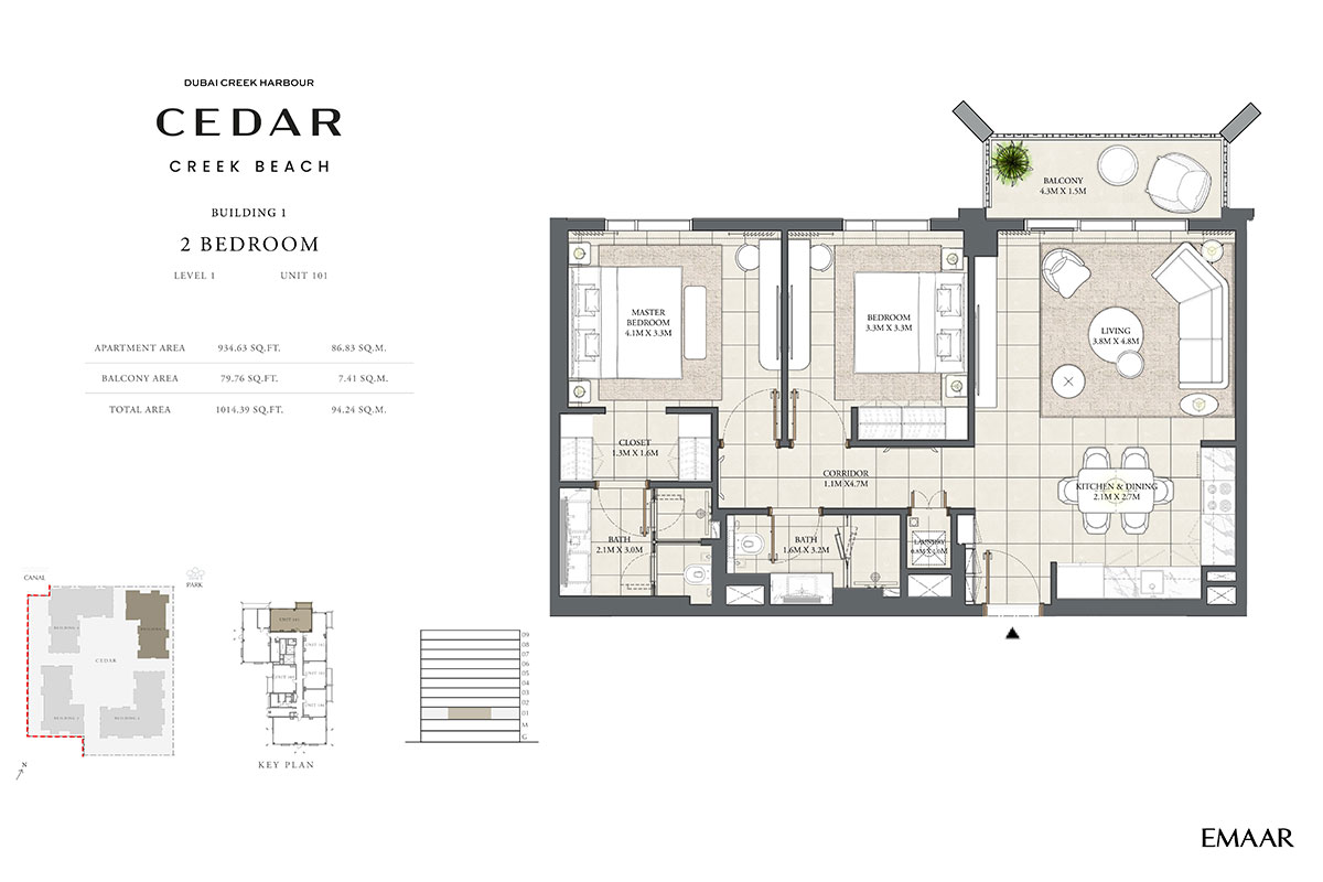 Cedar at Creek Beach floor plan 3