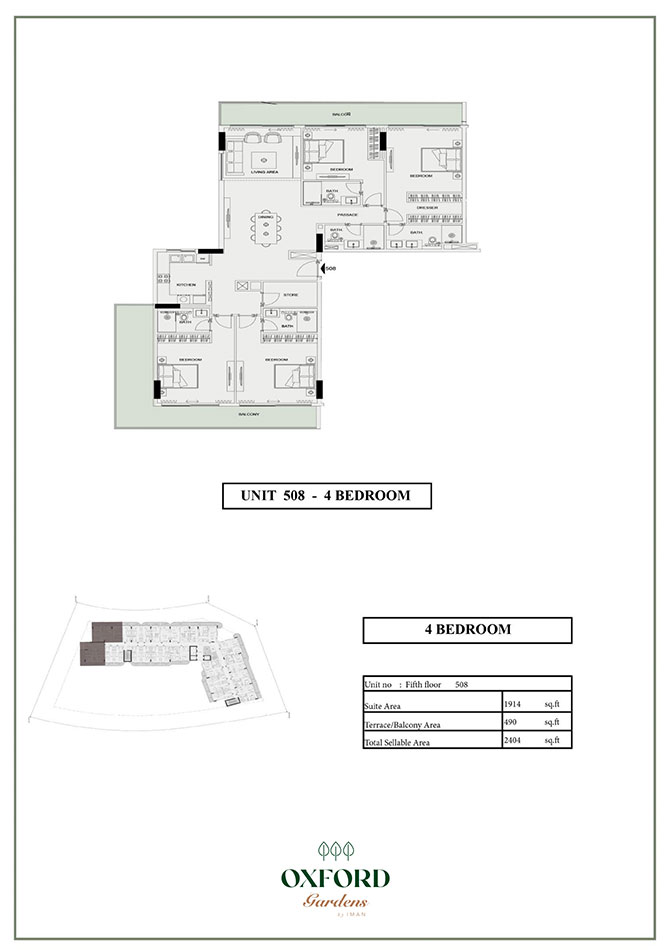 Oxford Gardens floor plan 5