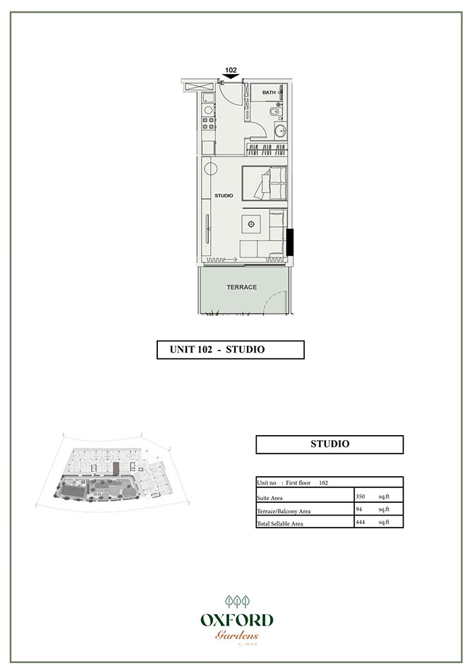 Oxford Gardens floor plan 1