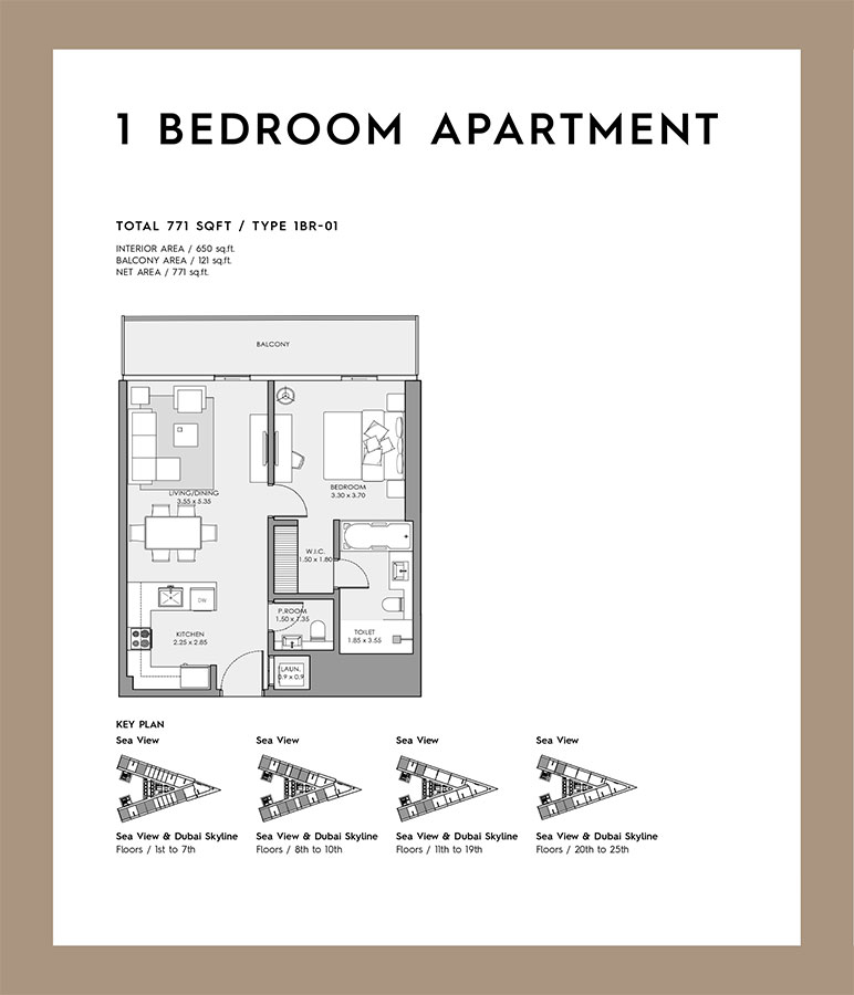 Mar Casa by Deyaar floor plan 1