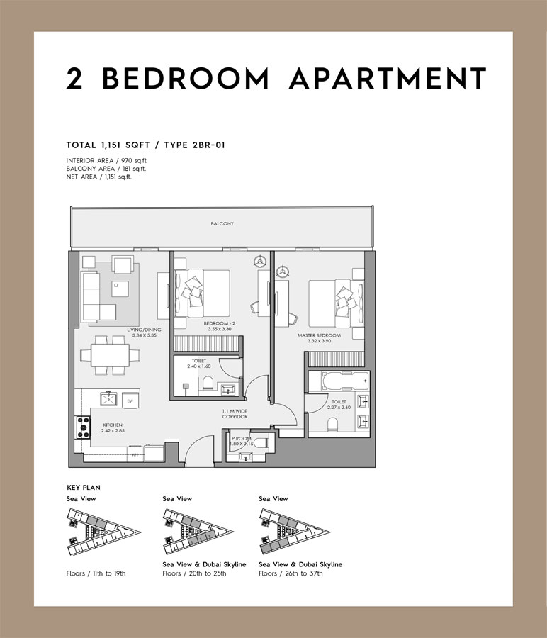 Mar Casa by Deyaar floor plan 2