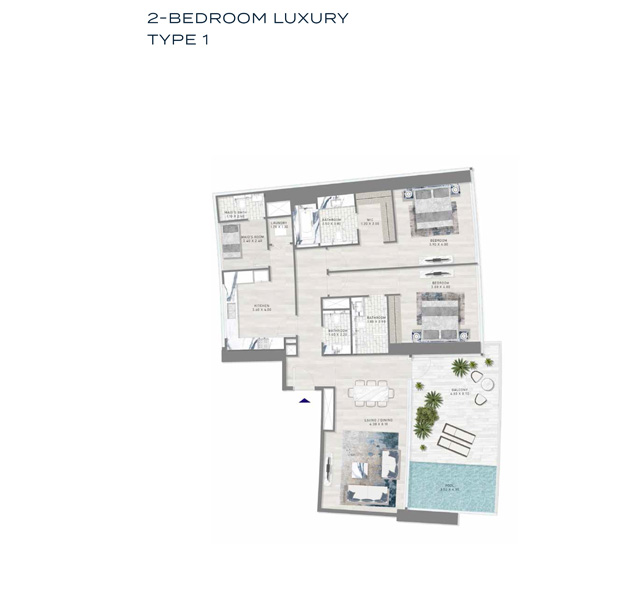 Damac Harbour Lights floor plan 2