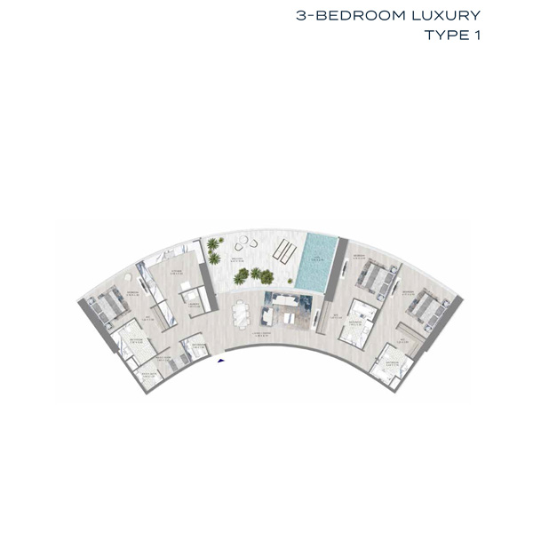 Damac Harbour Lights floor plan 3