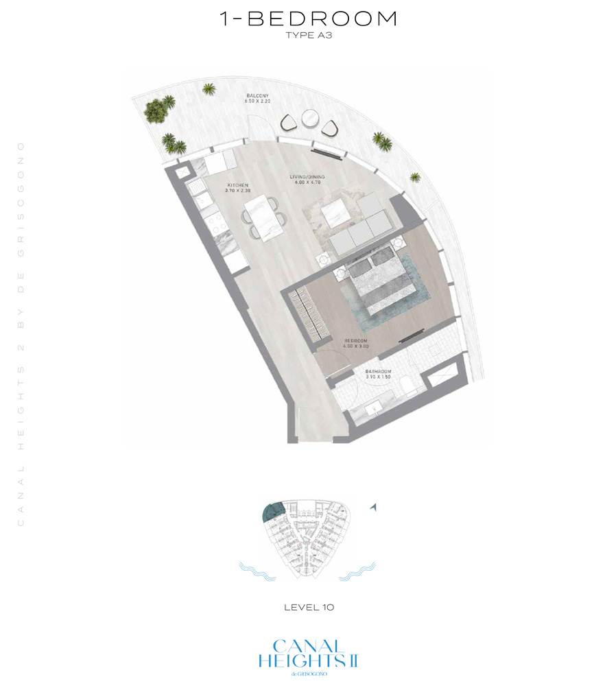 Damac Canal Heights 2 floor plan 2