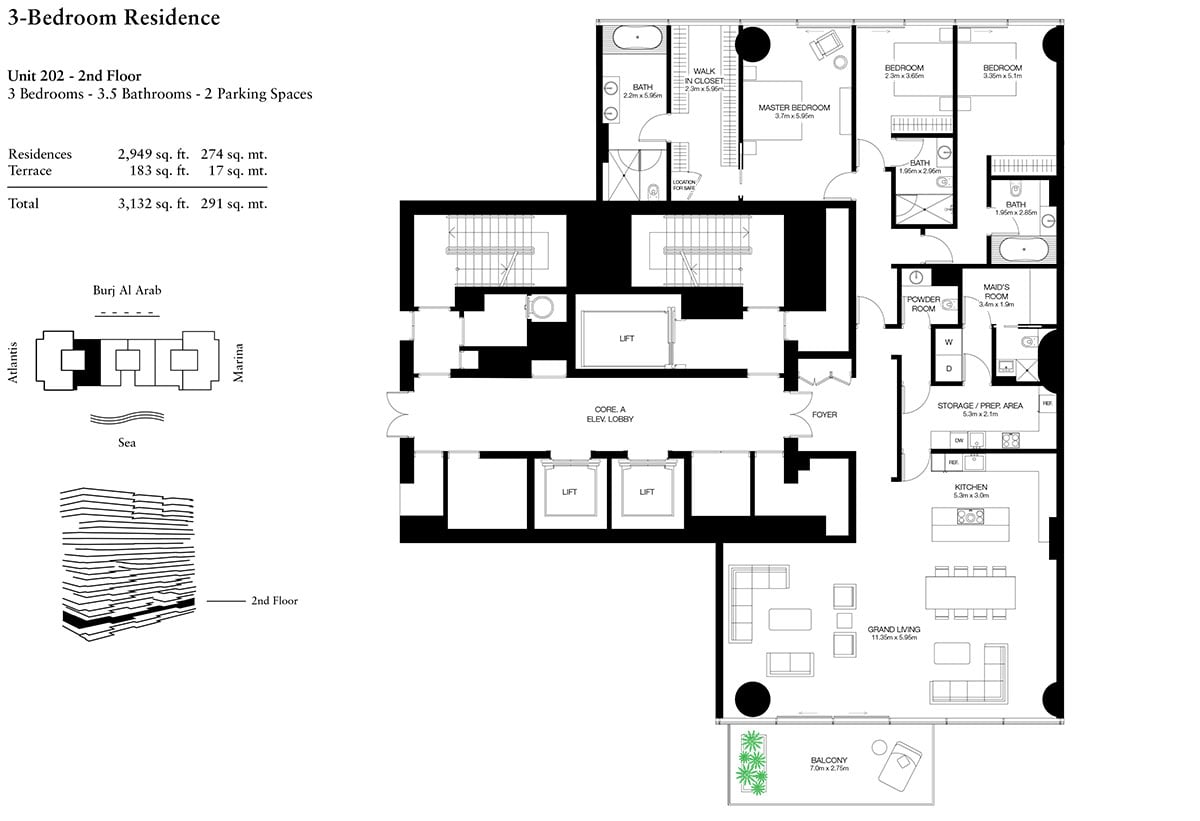 One Palm floor plan 2