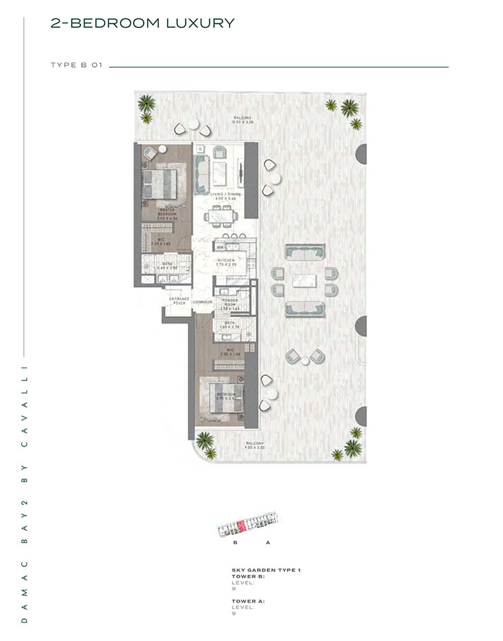 Damac Bay Cavalli Phase 2 floor plan 2