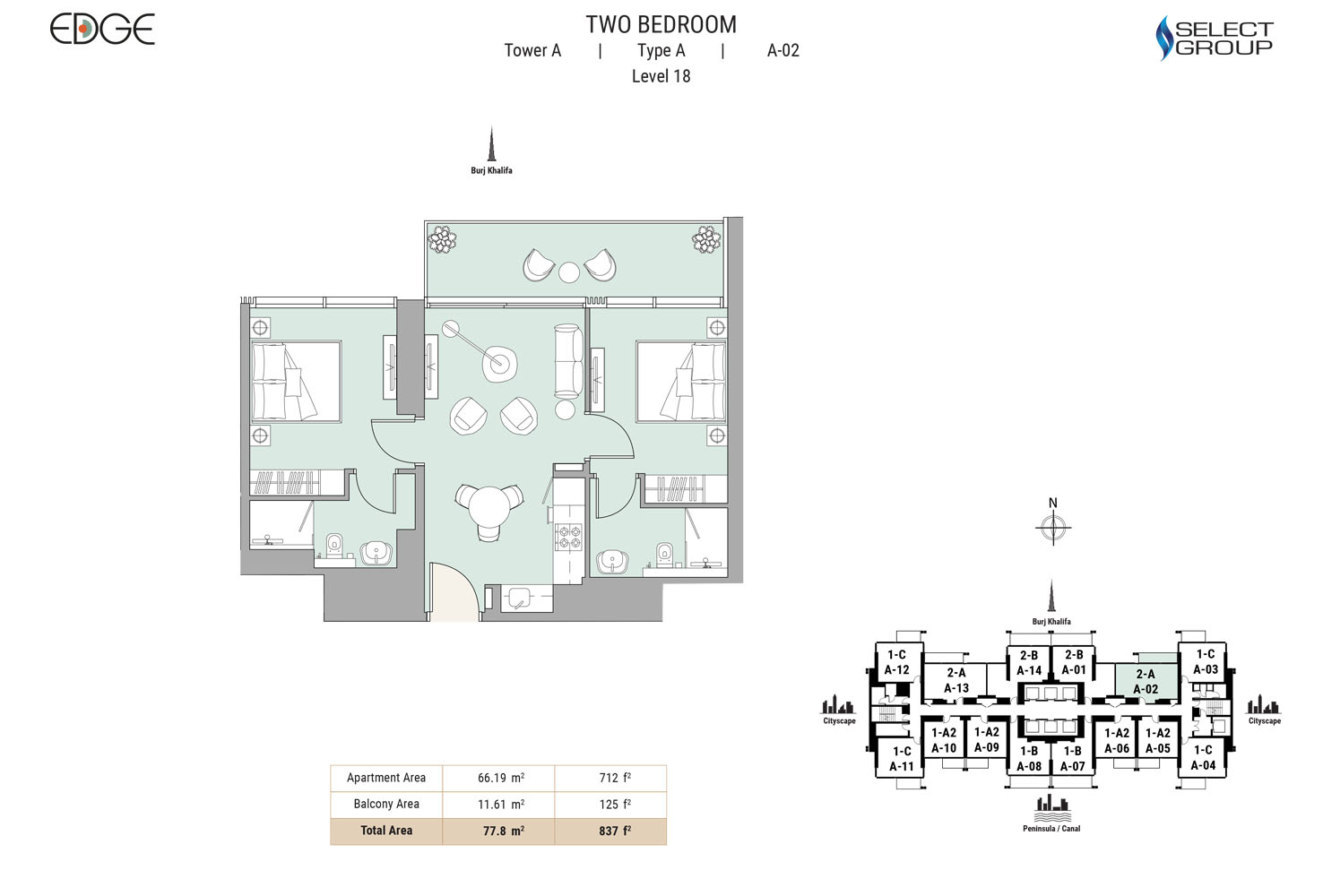 Edge Business Bay floor plan 3