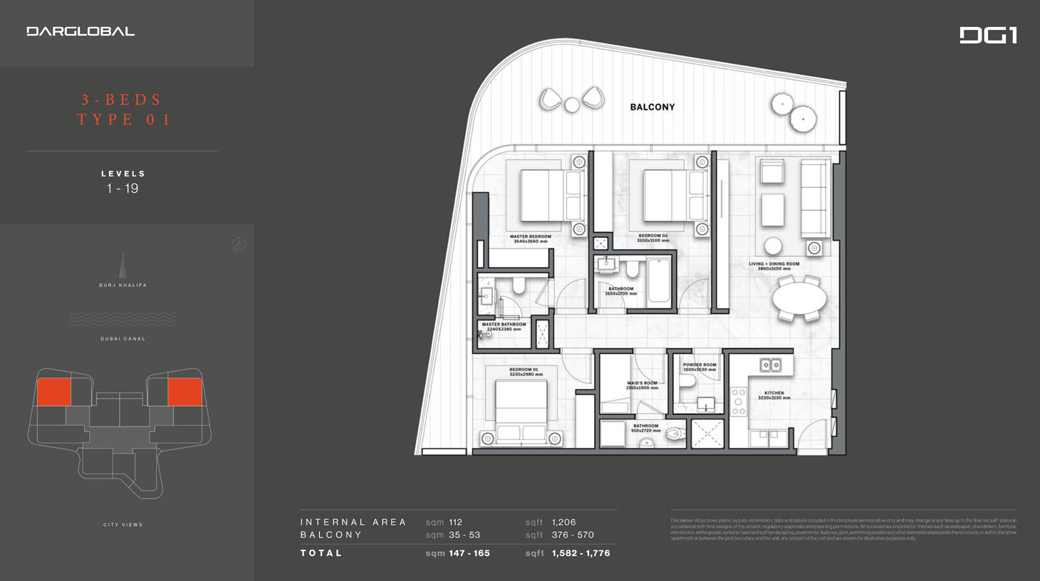 DG1 Living Tower floor plan 4