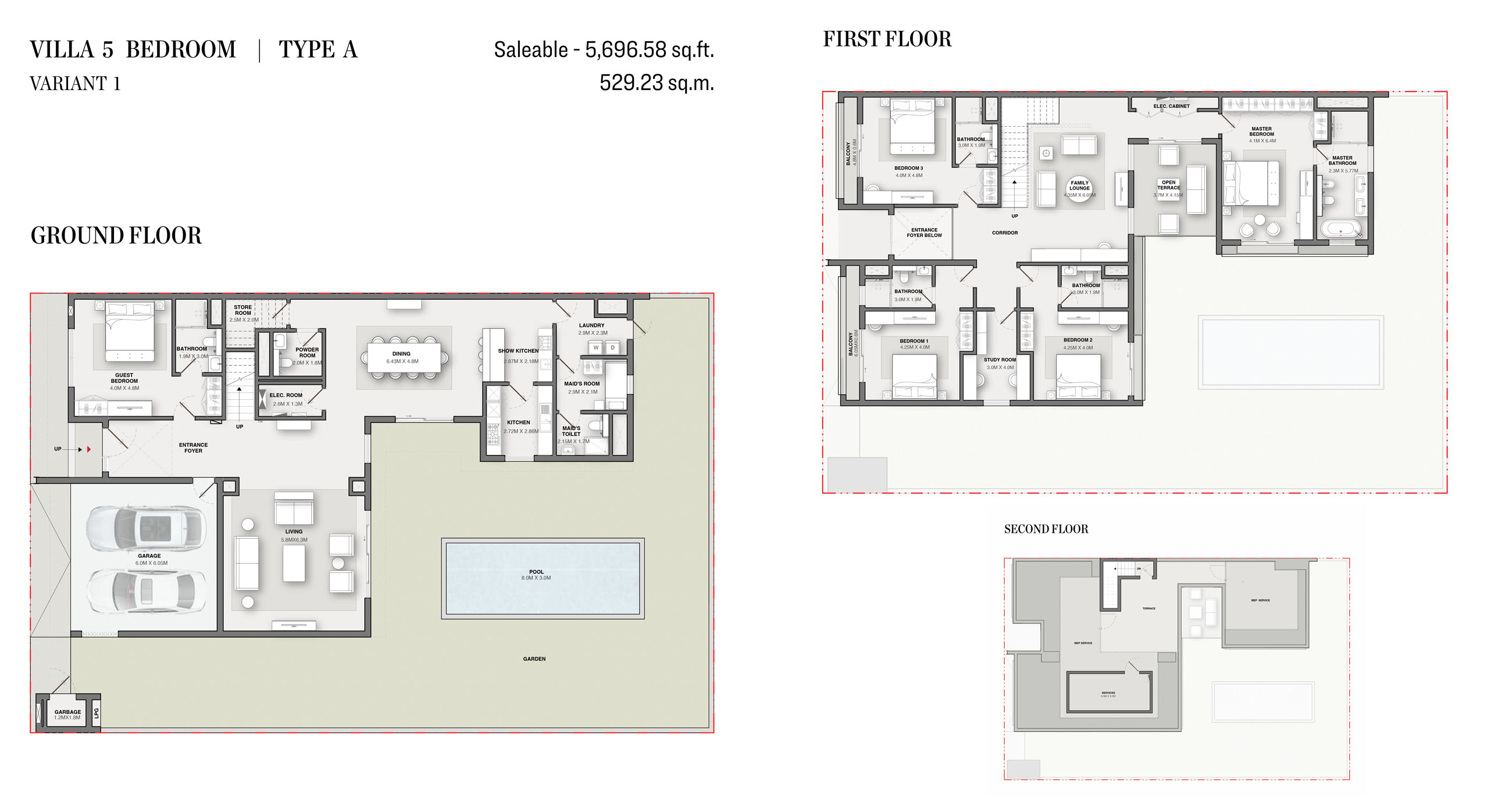 Sobha Reserve Villas floor plan 2