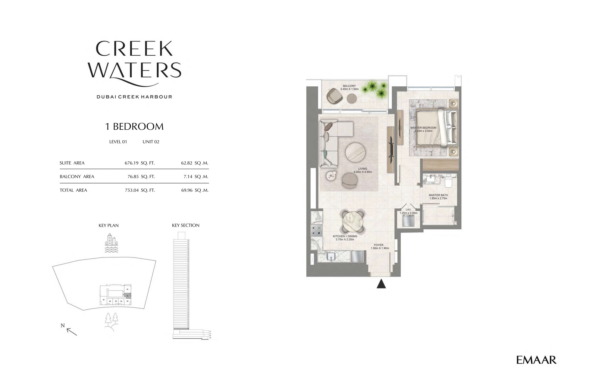 Emaar Creek Waters floor plan 1