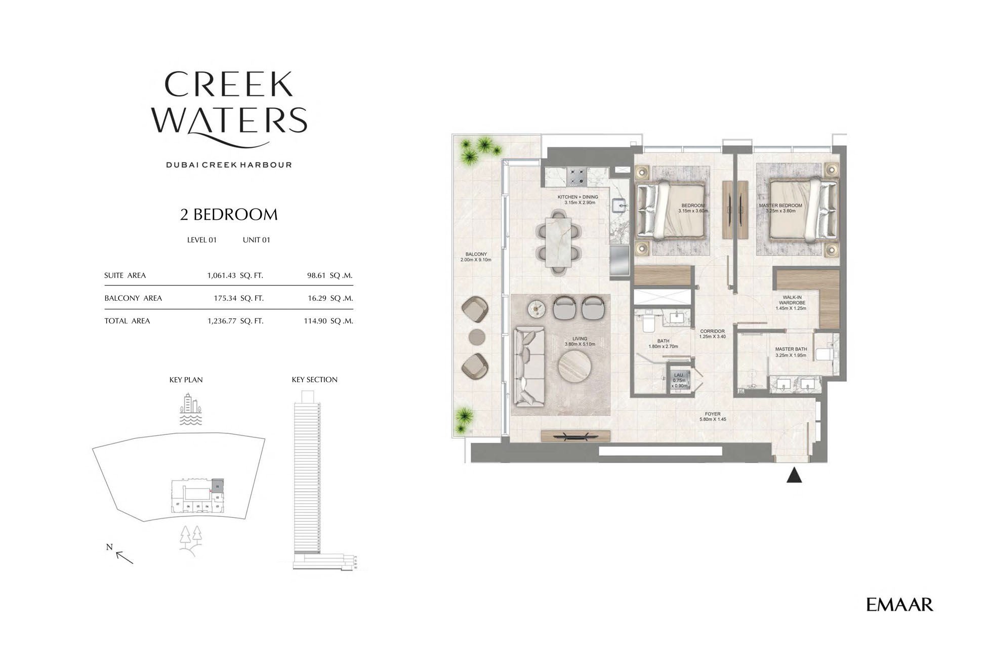 Emaar Creek Waters floor plan 2