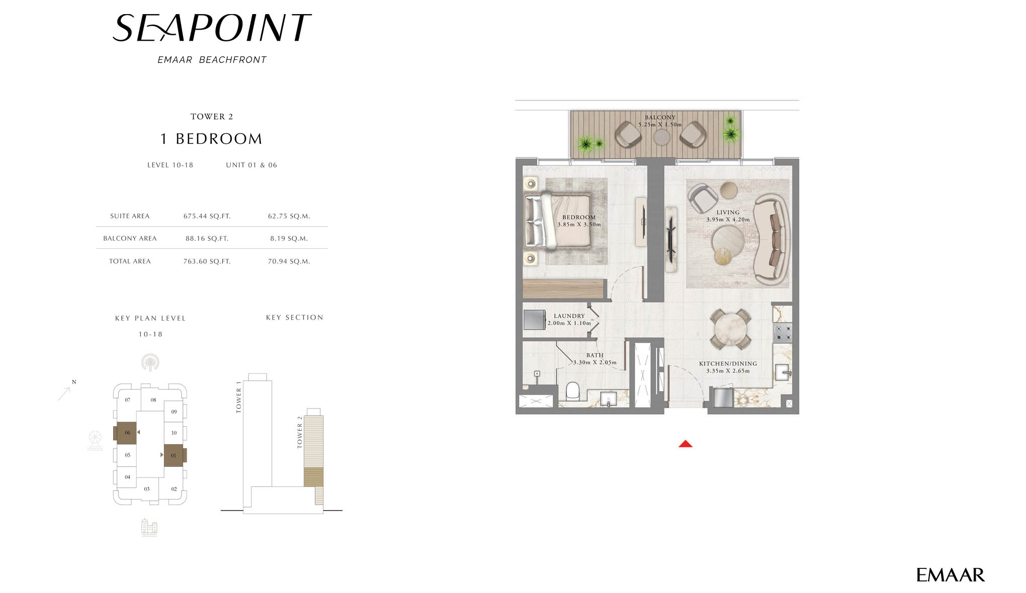 Seapoint Emaar Beachfront floor plan 1