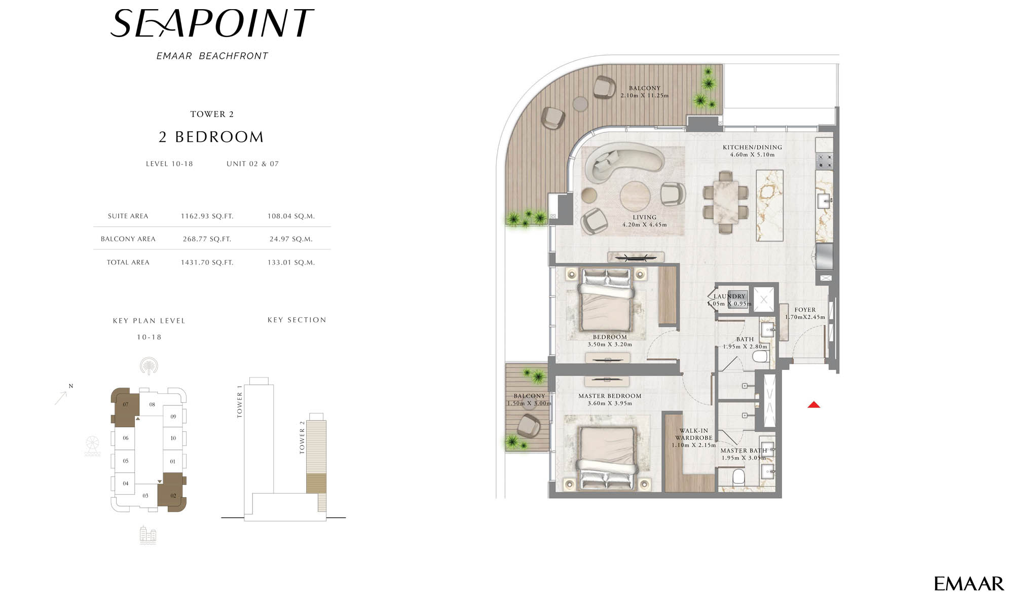 Seapoint Emaar Beachfront floor plan 2