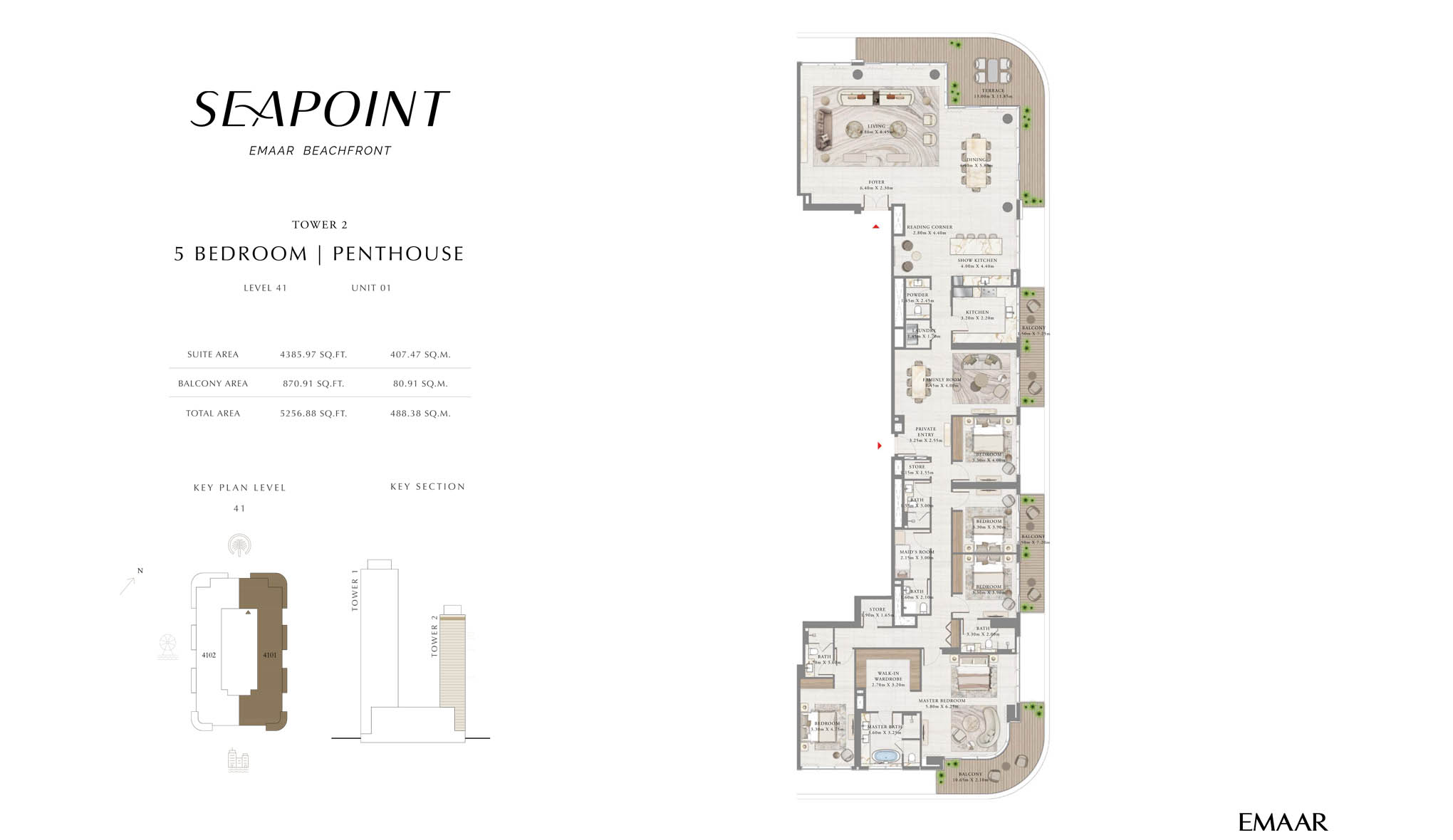 Seapoint Emaar Beachfront floor plan 6