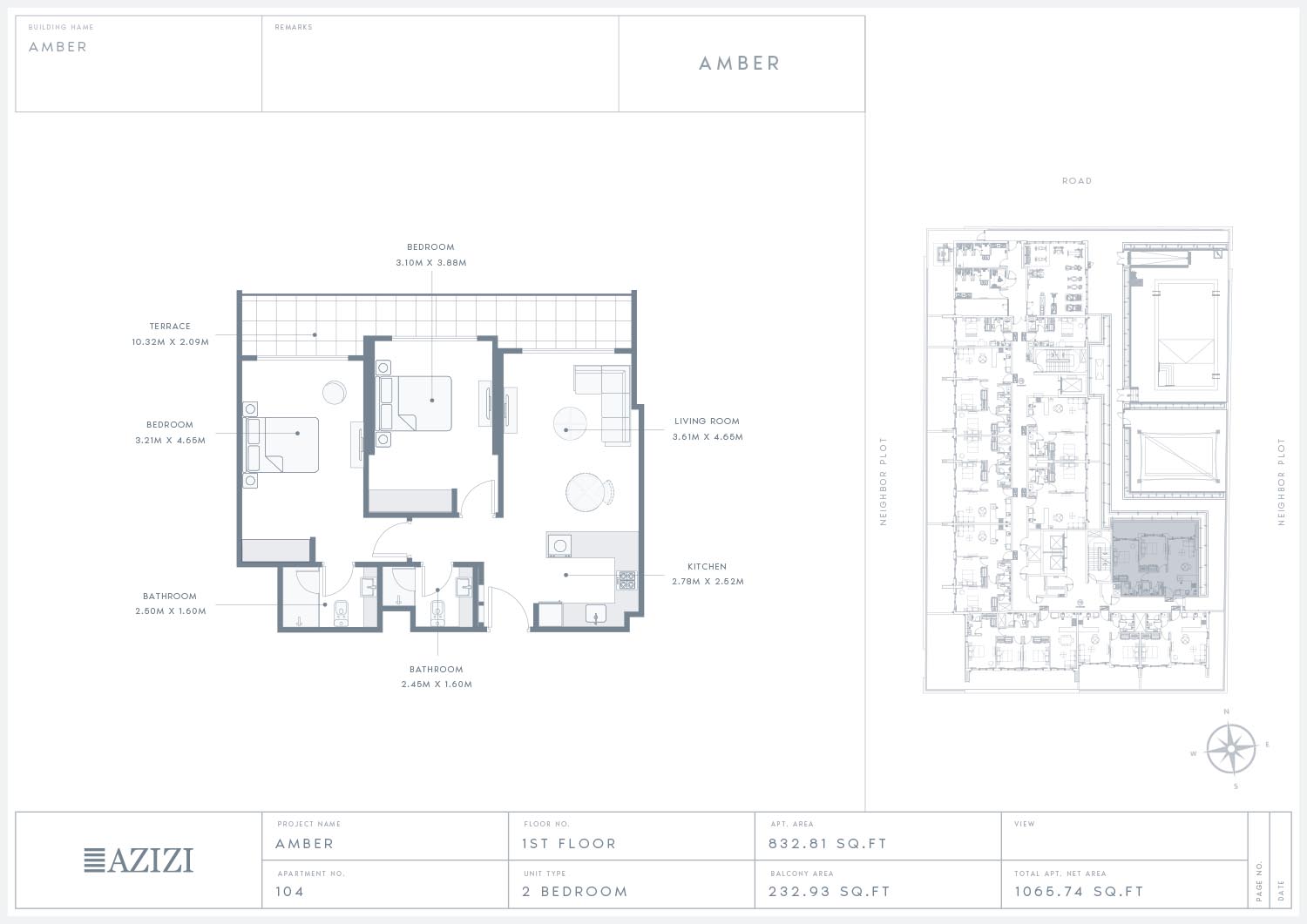 Azizi Amber floor plan 4
