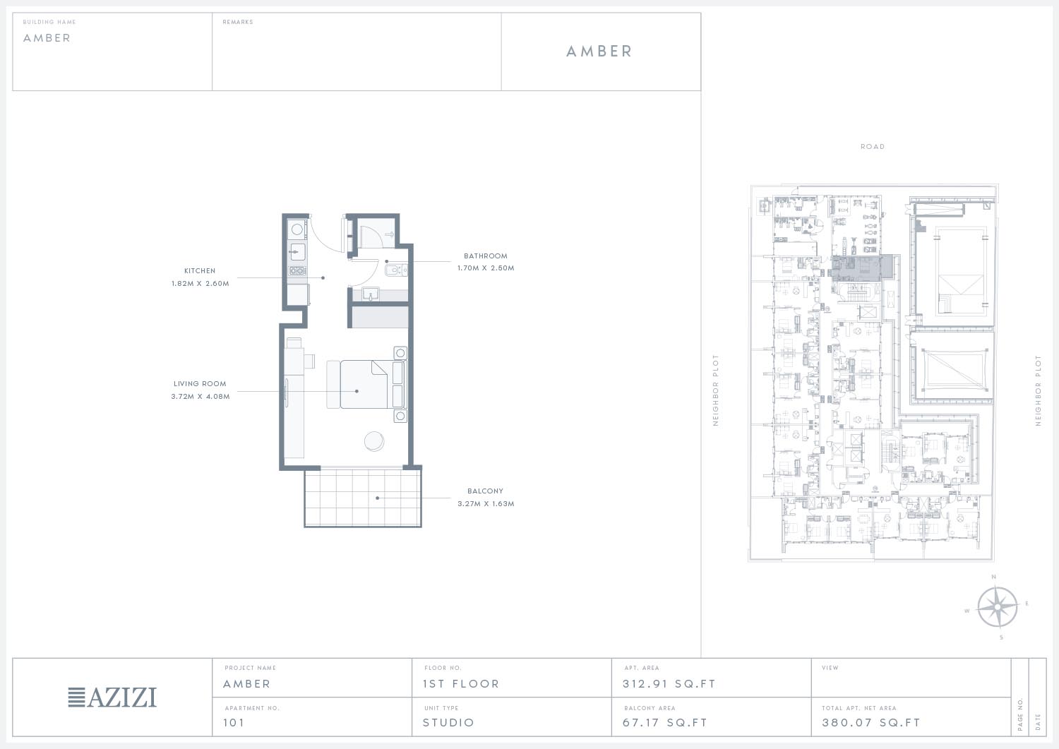 Azizi Amber floor plan 1
