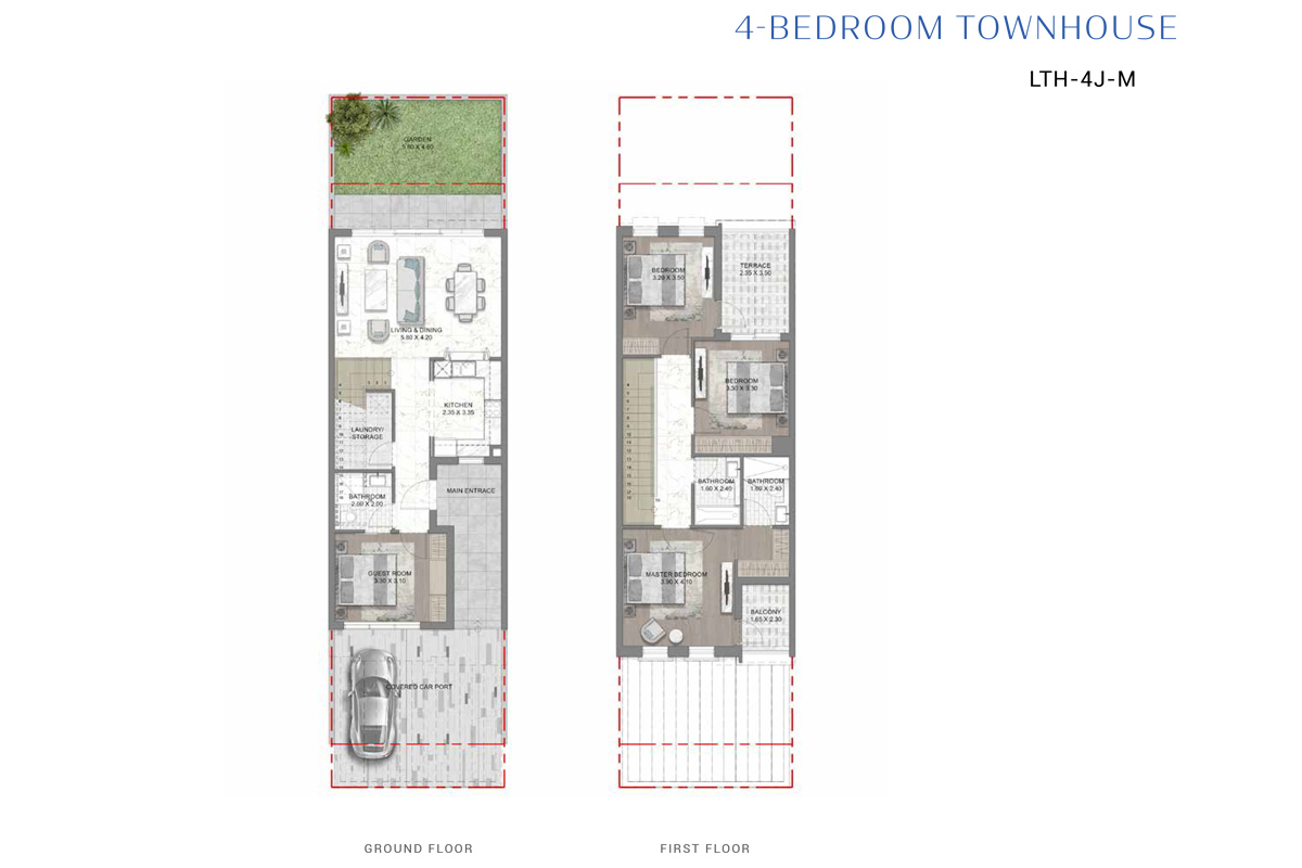 Mykonos at Damac Lagoons floor plan 1