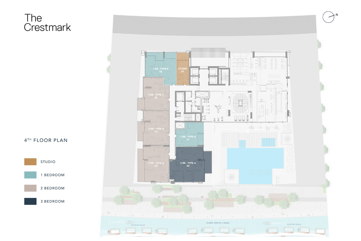 The Crestmark floor plan 3