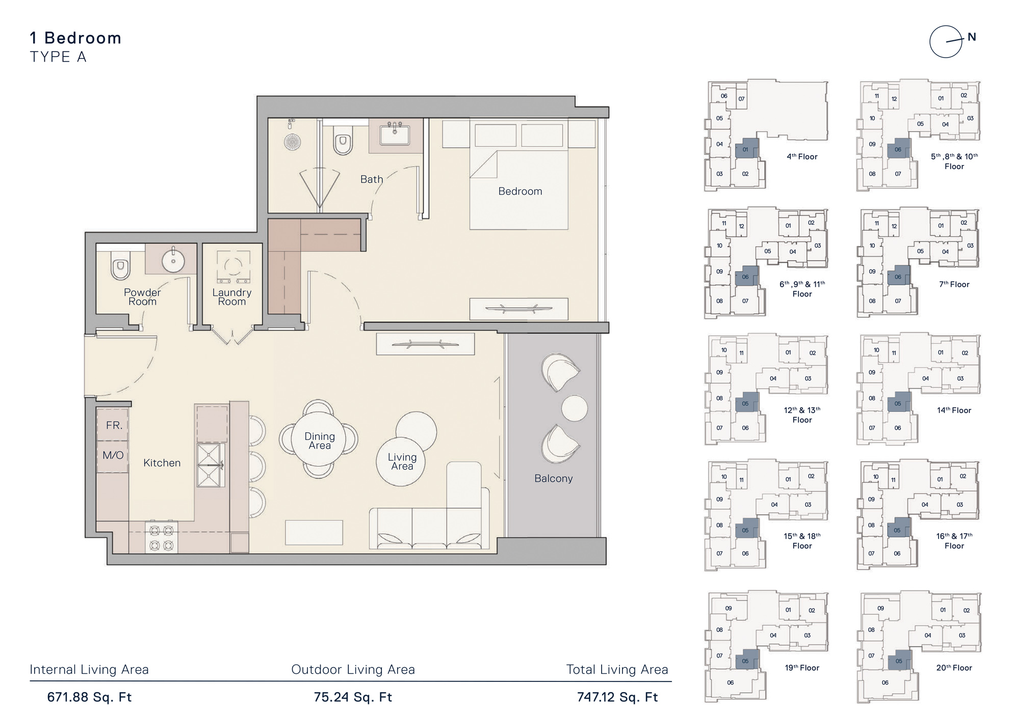 The Crestmark floor plan 2