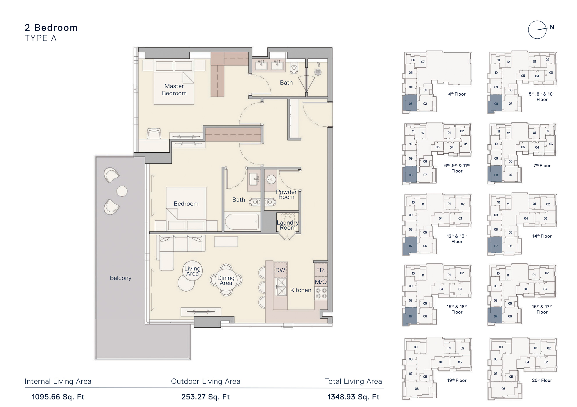 The Crestmark floor plan 4