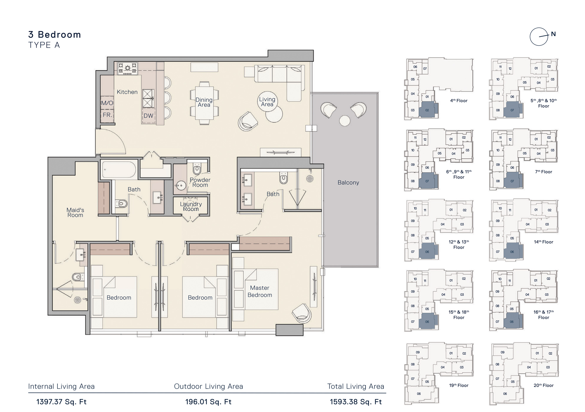 The Crestmark floor plan 6