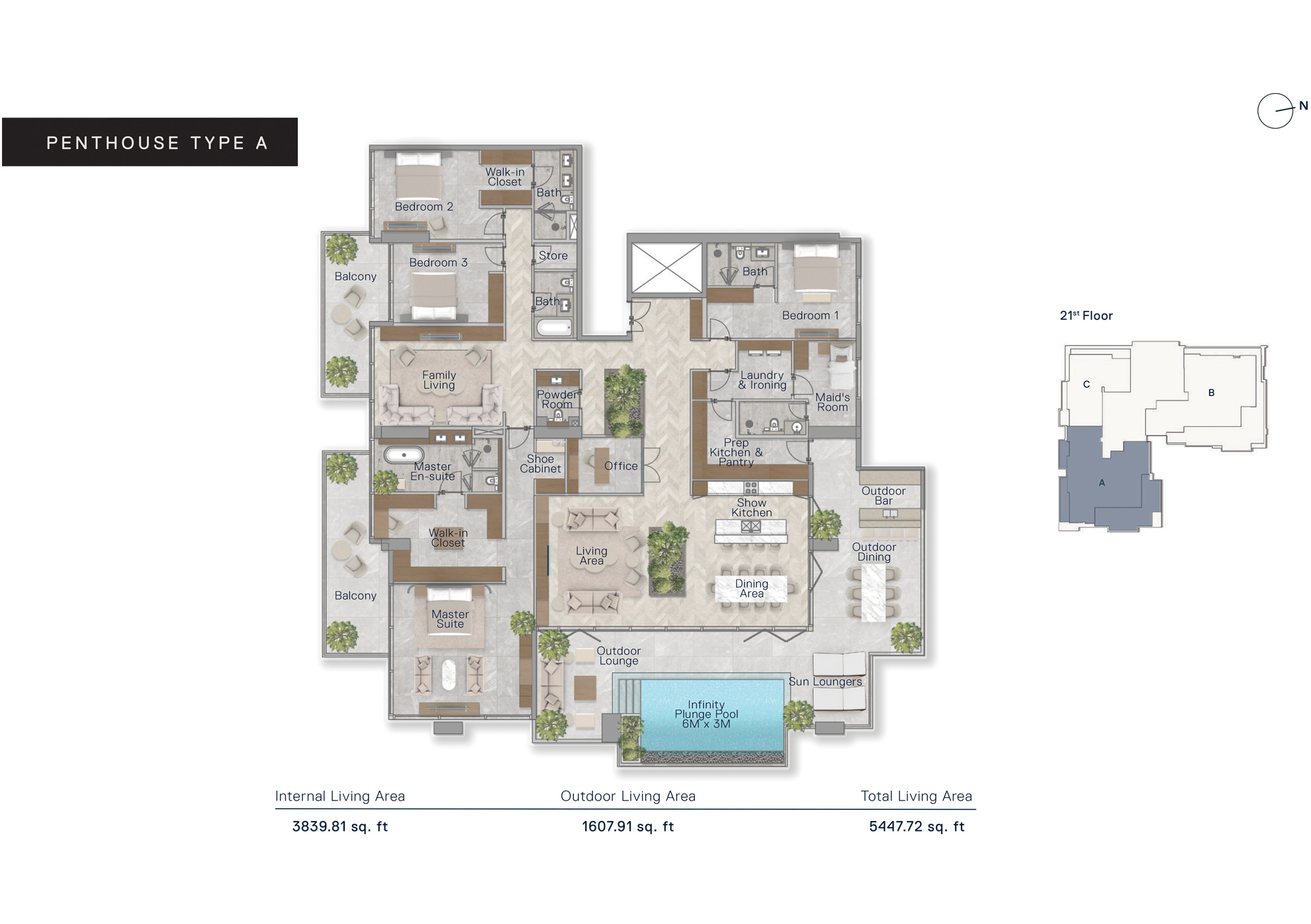 The Crestmark floor plan 7