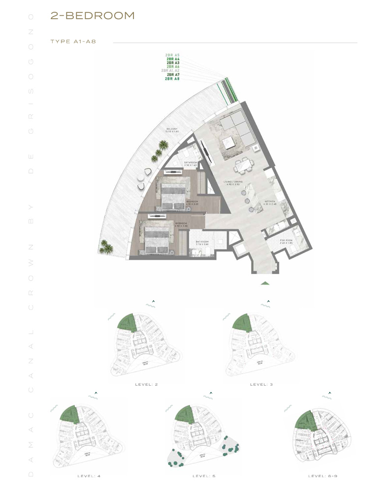 Canal Crown at Business Bay floor plan 3