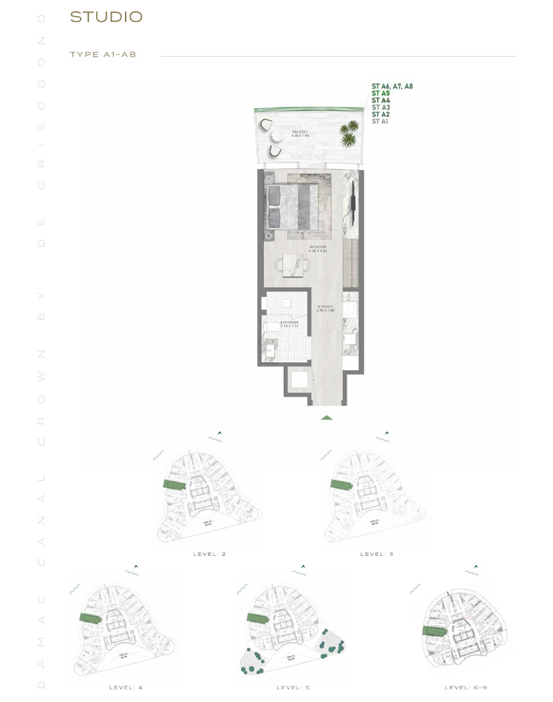 Canal Crown at Business Bay floor plan 1