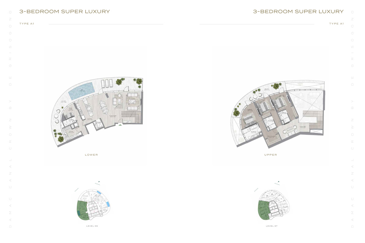 Canal Crown at Business Bay floor plan 4