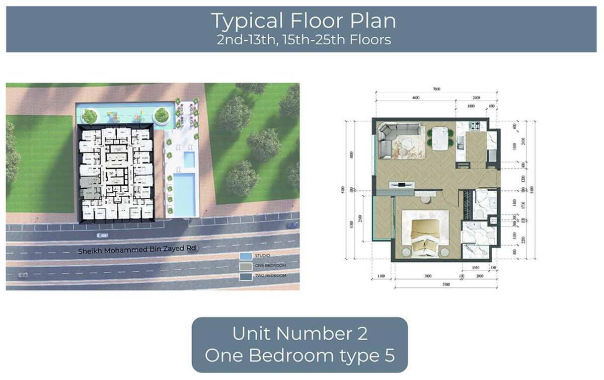Altai Tower at JVT floor plan 1