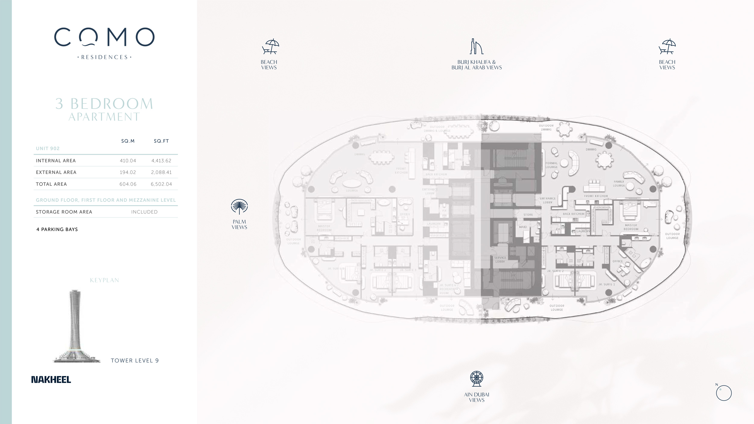Como Residences at Palm Jumeirah floor plan 2