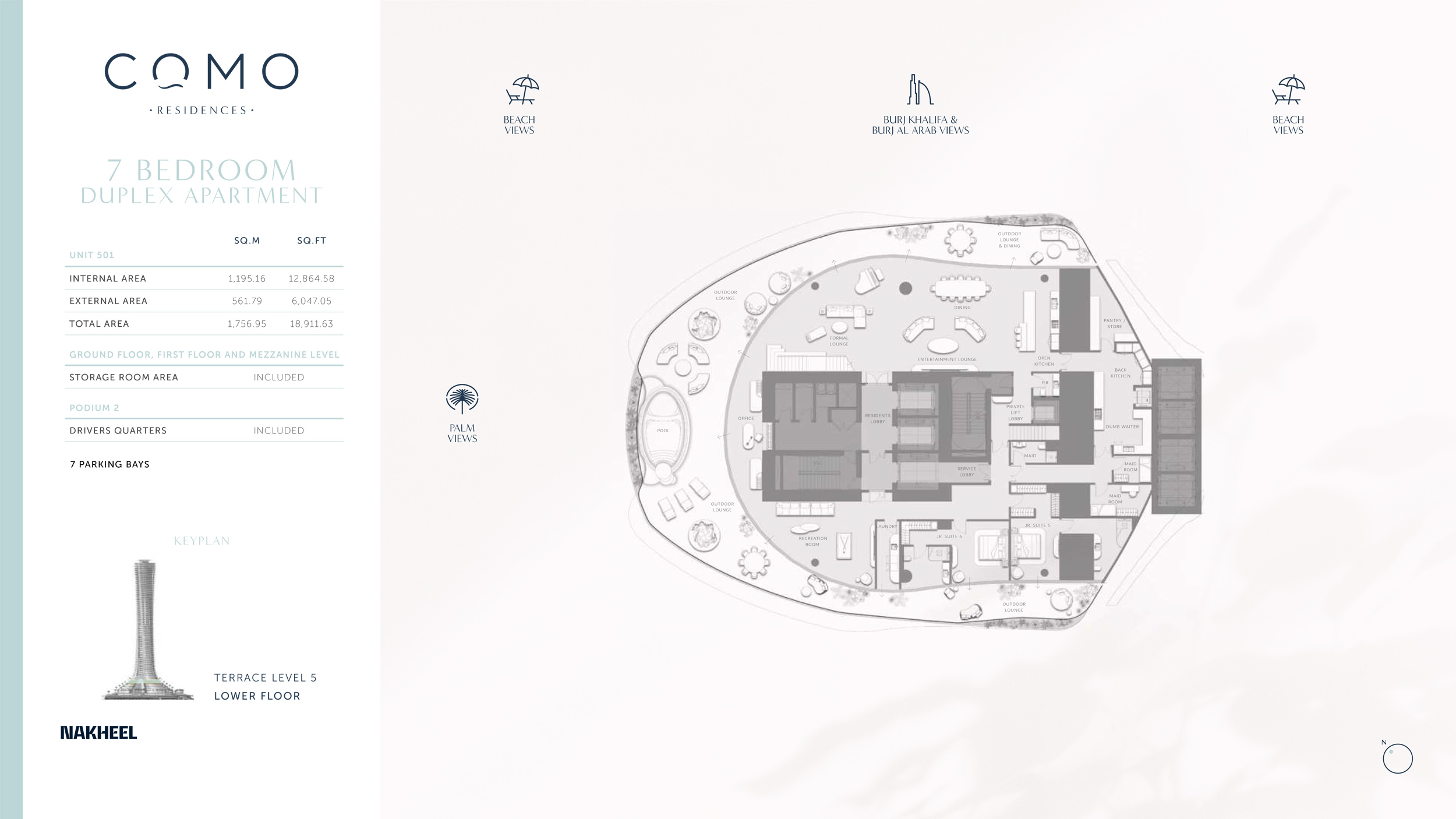 Como Residences at Palm Jumeirah floor plan 7