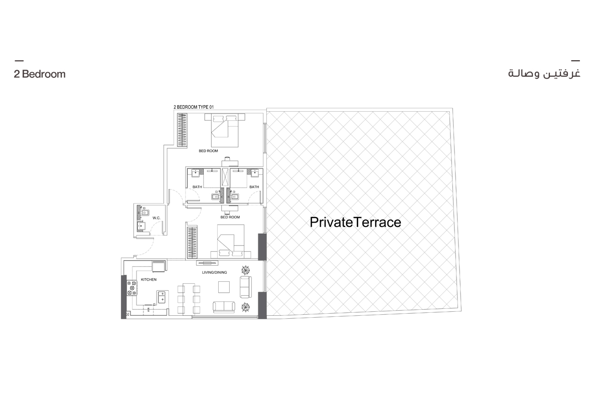 Binghatti Venus floor plan 3