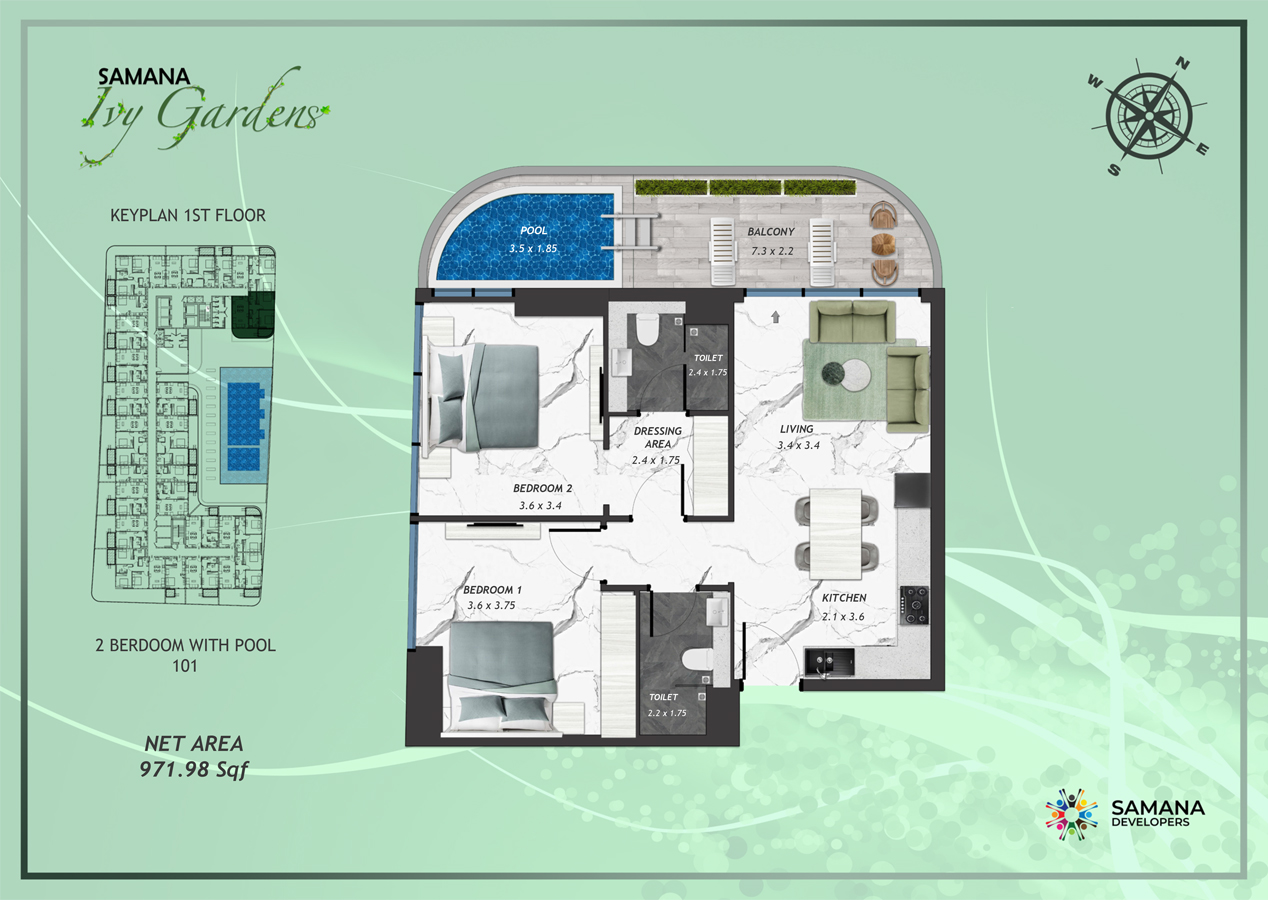 Samana IVY Gardens floor plan 4