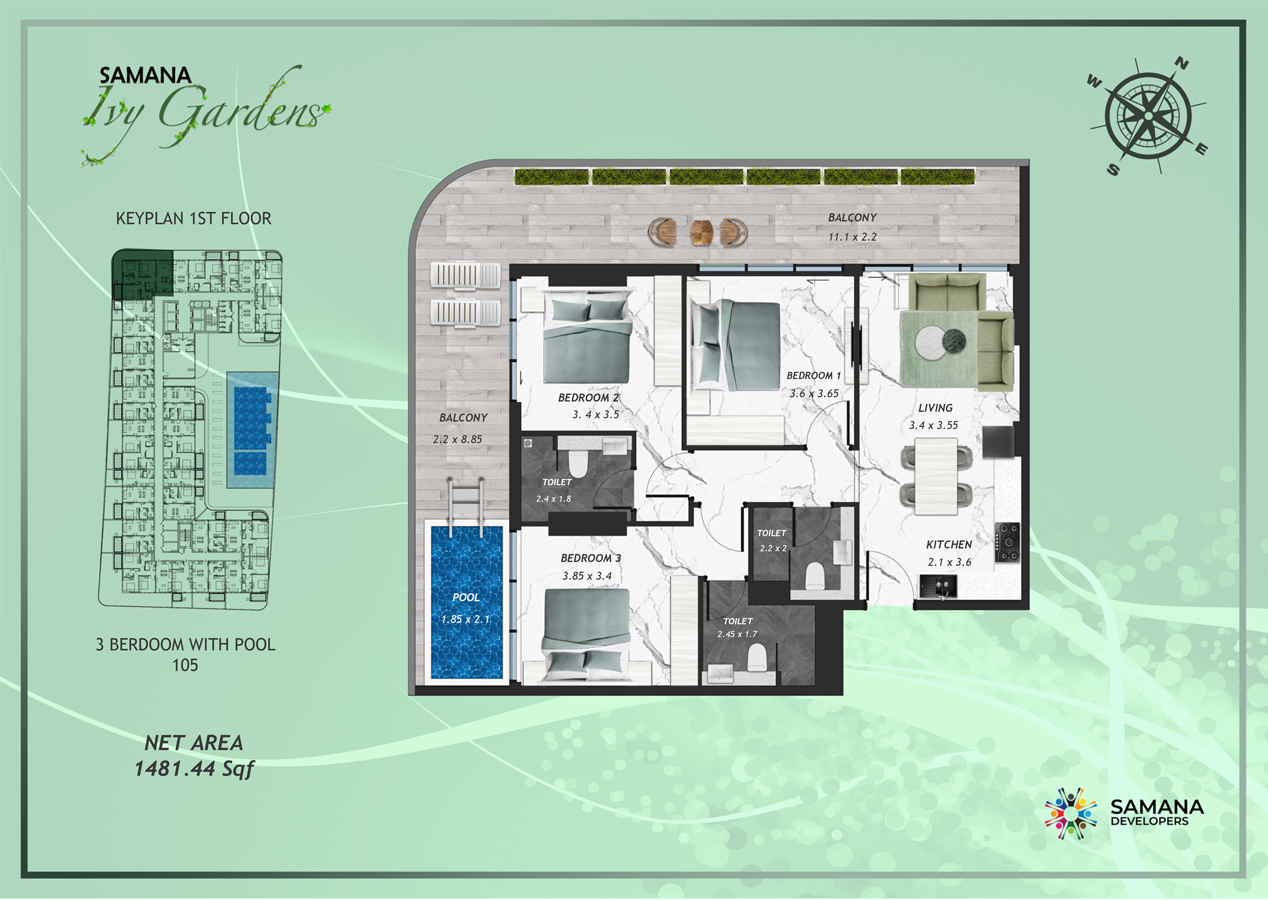 Samana IVY Gardens floor plan 5